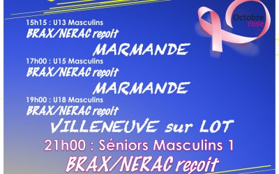 Samedi 16 octobre – Brax/Nérac VS AGEN